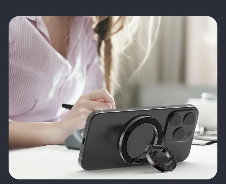 For Double-Sided Magnetic Phone Ring Holder for MagSafe Kickstand Magnet Grip   Stand Holder