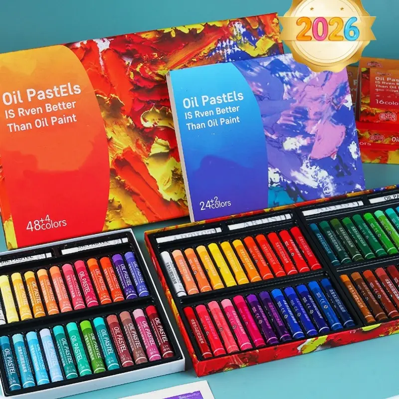 24/36/48 Color Heavy Oil Pastels, High Quality Smooth Soft, Strong Adhesion, Professional Art Use, Ideal for Artists and Students, Art Supplies, Art Drawing Supplies, Art School Supplies, Art Materials