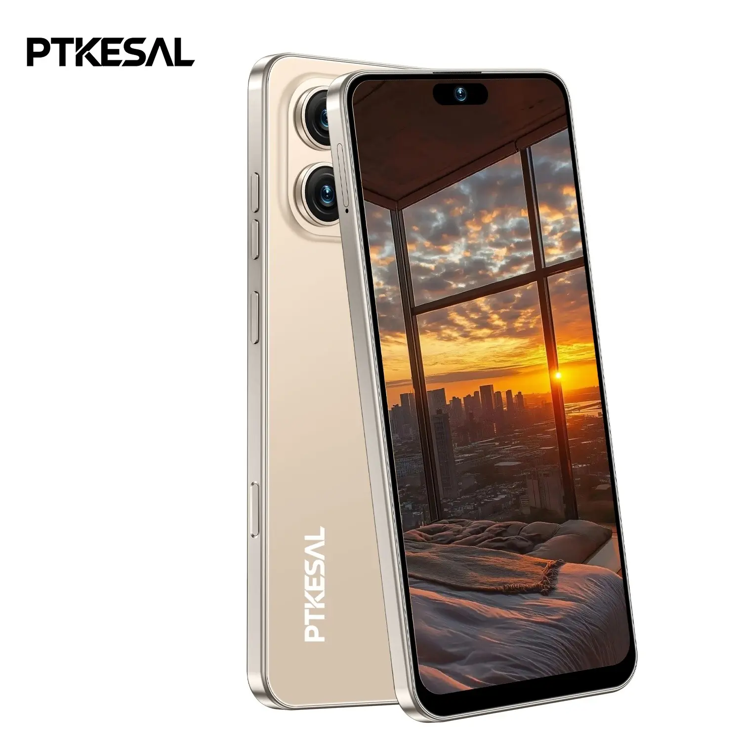 PTKESAL-17 Pro Max 4g Smartphone, Mtk6762 Octa-Core, 6gb+64GB RAM, Android 12, 16mp+20mp Camera, 5000mah Battery, Face & Fingerprint Unlock