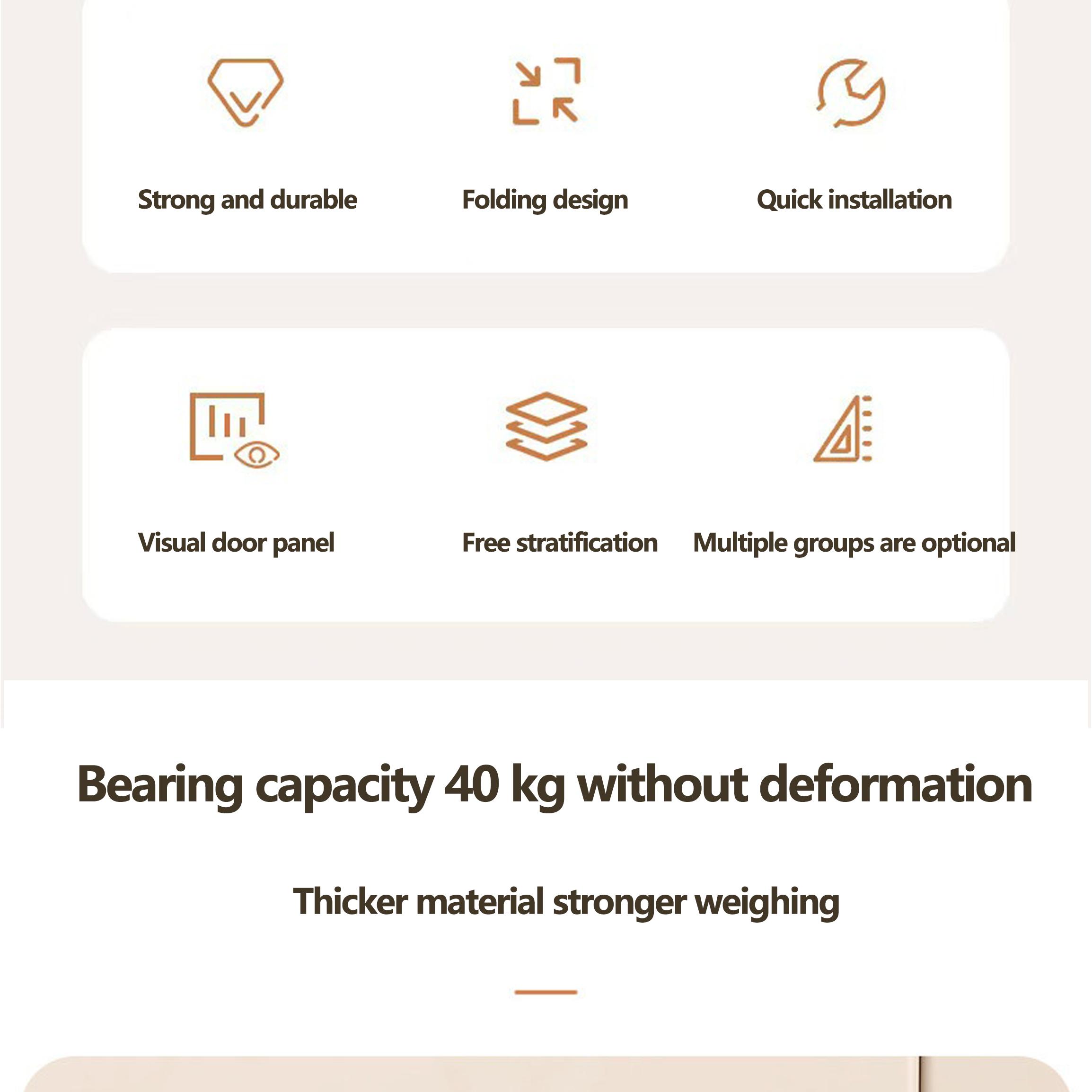 6/12/18/24 pcs Large Capacity Thickened Transparent Plastic Shoe Boxes With Clip-On Lid - Foldable, Stackable, Space-Saving Storage Organizer For Multipurpose Use In Entryway, Bedroom, Home, Dorm, Etc - Easy To Assemble,shoe cabinet storage