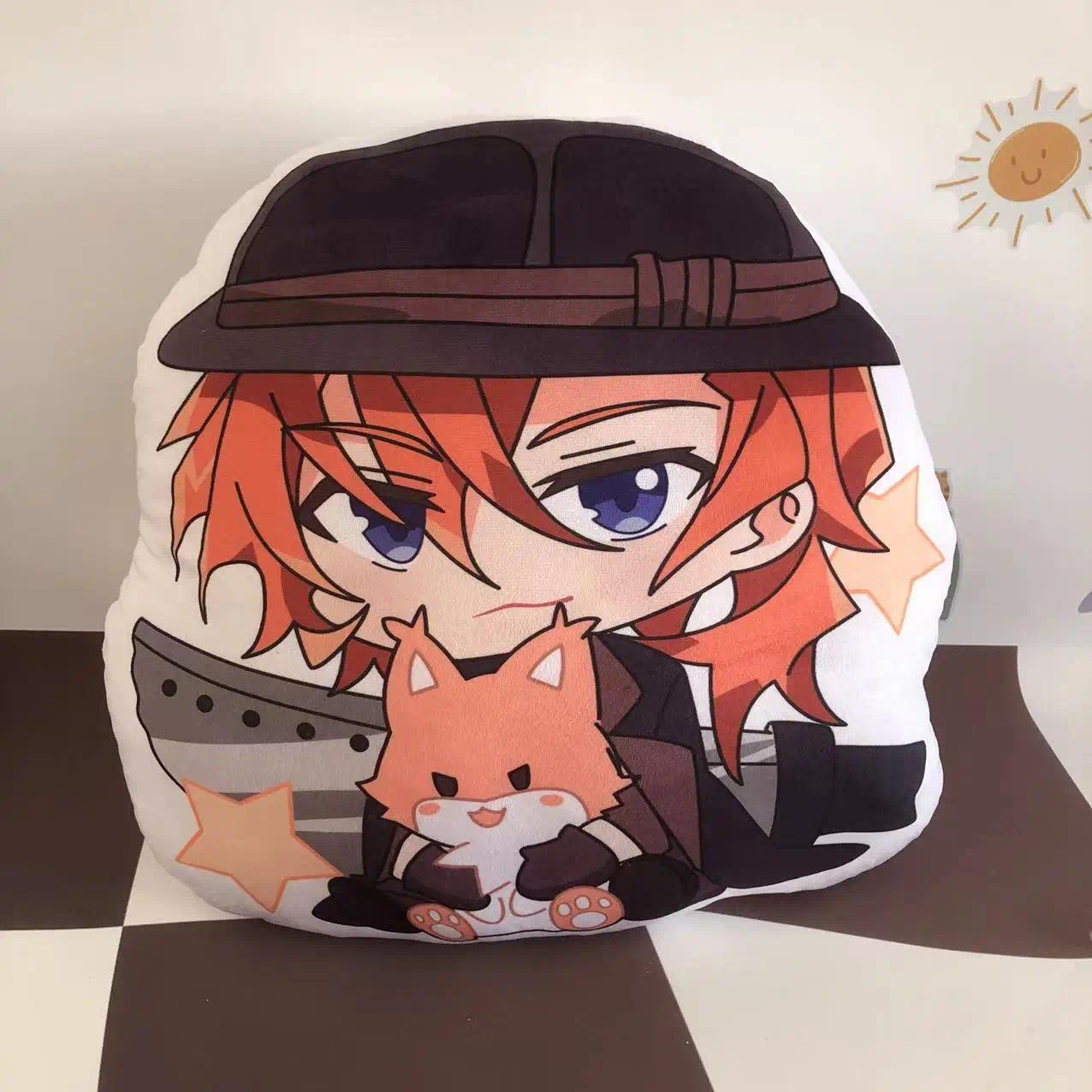 10cm Bungou Stray Dogs Dazai Osamu Nakahara Anime Figures Stuffed Plush Toy Doll Christmas Gifts Cosplay Kids