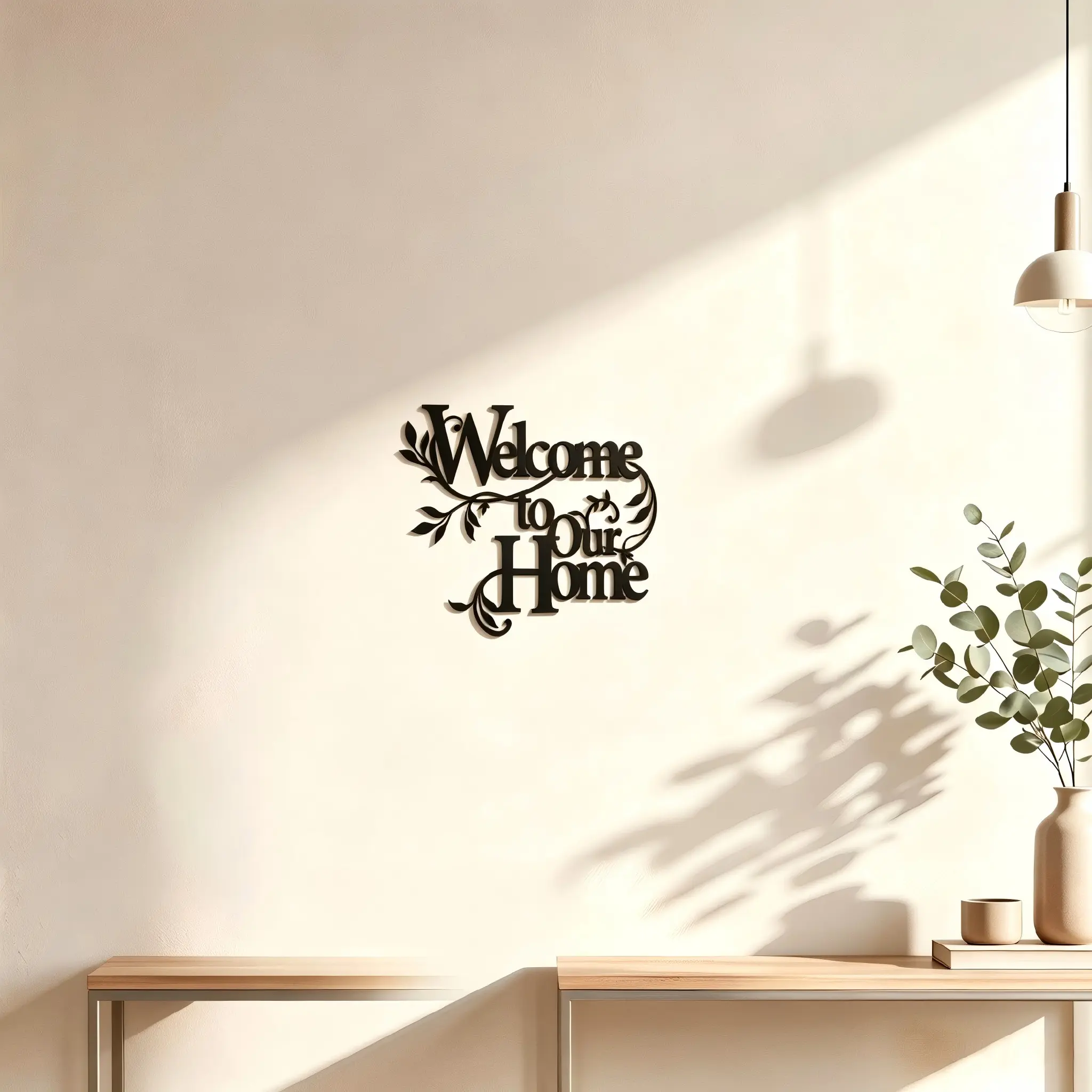 Home Wall Decor Letters, Metal Wall Art, Hanging Ornament, Living Room, Bedroom, Garden Decoration, Welcome Home Sign, DIY Craft Material