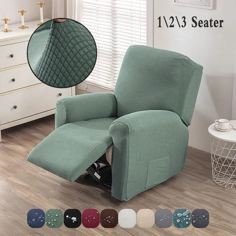 1/2/3 Seat Recliner Cover, Sofa Cover, Furniture Protective Cover, Soft Jacquard Fabric, Anti-Dirty and Stain-Proof, Easy to Clean, Sofa Slipcover