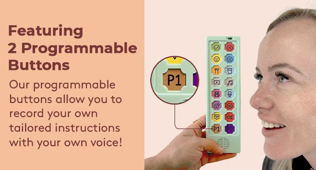 Device for Autism & Speech Therapy.Non Verbal Communication Tools for Kids & Adults.Programmable AAC Communication Device.Alternative to Autism Communication Cards & PECS Cards for Autism