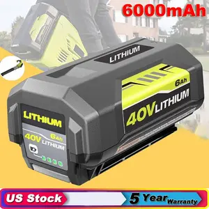 High quality  For Ryobi OP40401 40V 6000mAh Lithium-Ion High Capacity Battery OP4050, OP40501