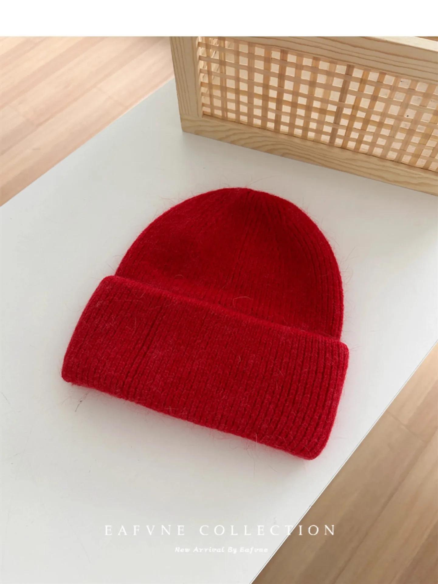 1pc Warm Knit Beanie for Men Women,Slouchy Beanie Hats Winter Knit Cap Soft Ski Hat Unisex,Thick Fisherman Cuff Plain Skull Caps