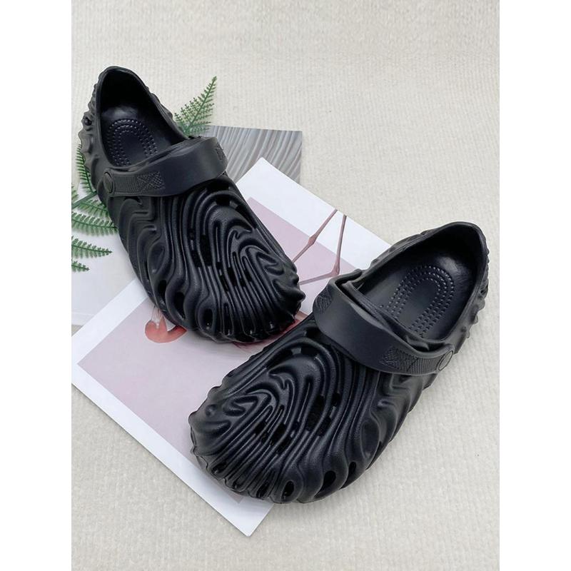 (New)Women's Textured Design Clogs, Casual Comfortable Breathable Clogs for Beach, Fashionable Shoes for Indoor & Outdoor Wear(Gift)11