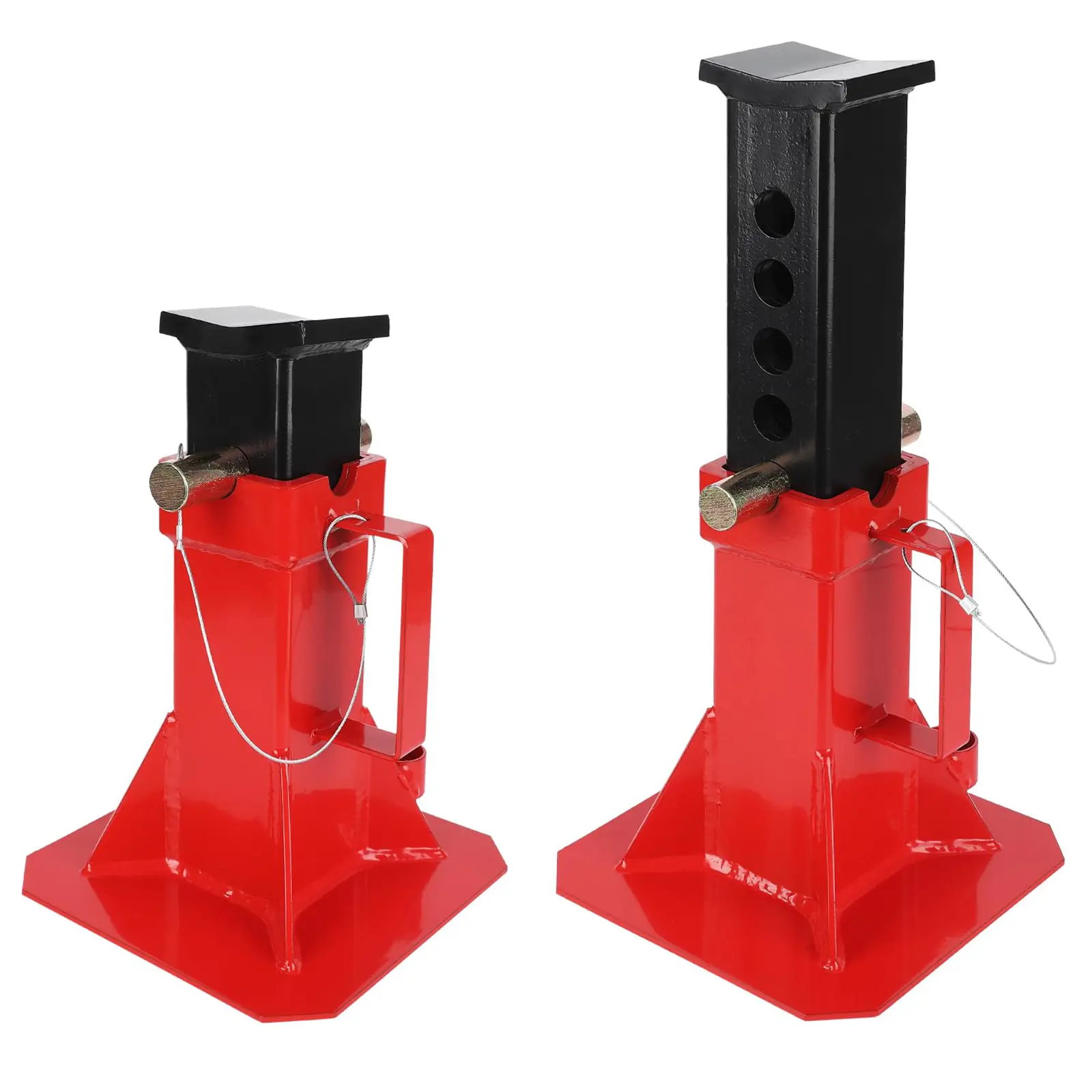 12/22-Ton Heavy Duty Jack Stands Pair, High-Carbon Steel Vehicle Support Stands with Auto-Lock Safety Pin, Deep Grooves Saddle, Professional Repair Tool for Trucks, SUVs, Garage Users