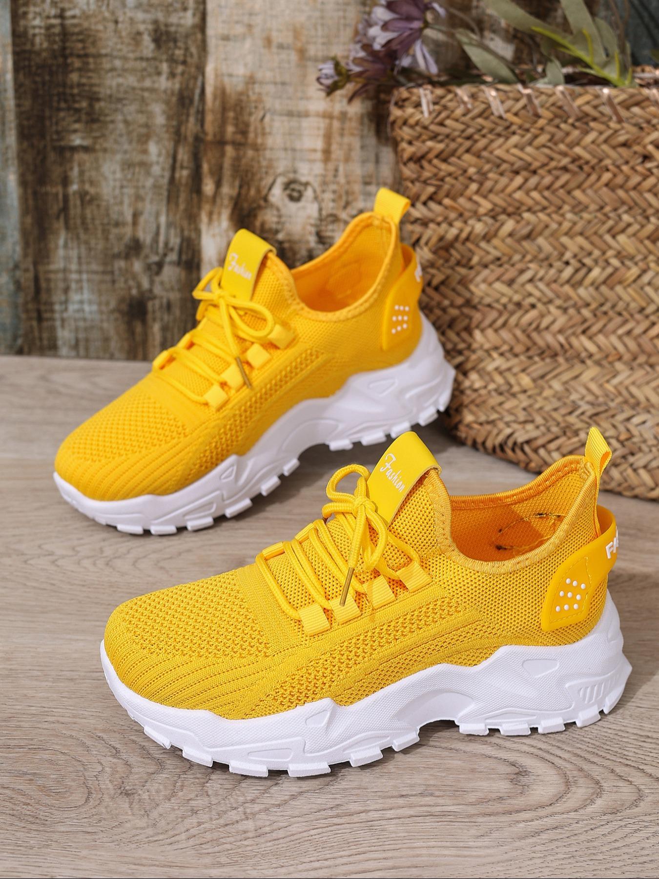 Women's Sporty Lace Up Low Top Sneakers, Casual Comfortable Breathable Running Athletic Shoes, Fashionable All-match Sneakers for Daily Wear