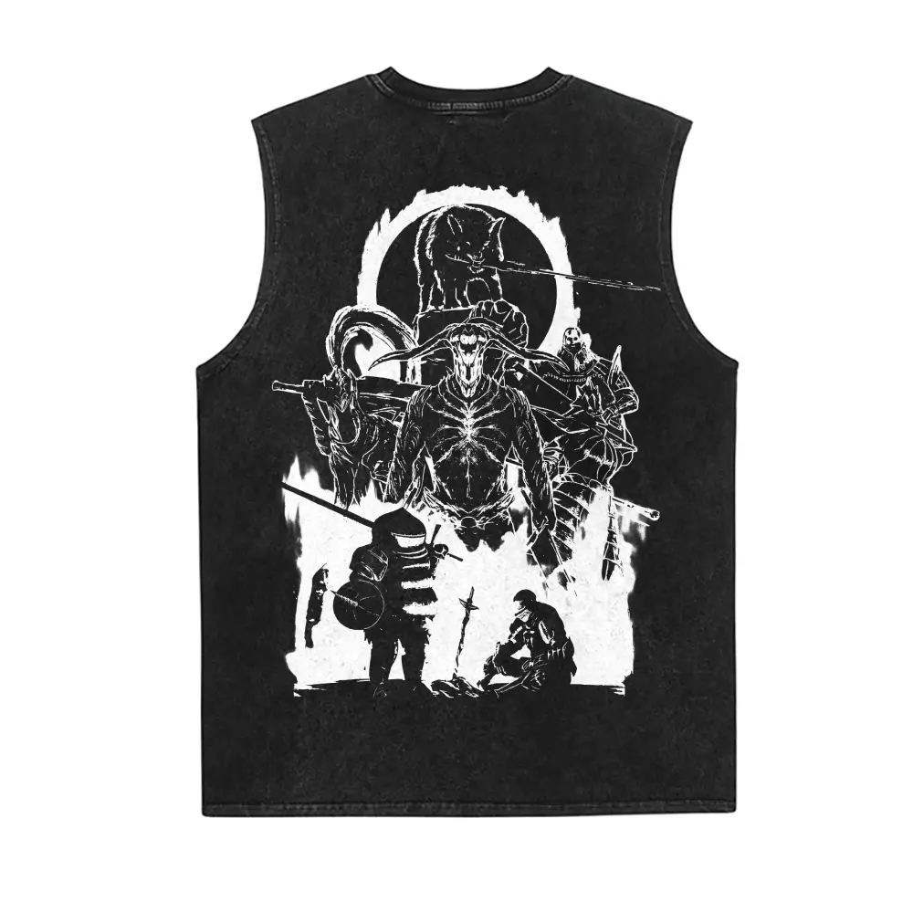 [Vtg90s] Game Vintage Tank 90s Graphic Sleeveless Tank Tops Men Vest Streetwear Outfits Men Vacation Outfits Sleeveless Shirt