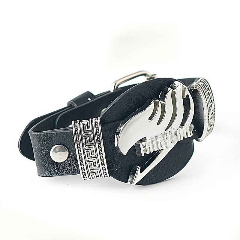Erza Scarlet Gray Fullbuster Lucy Heartfilia Etherious Natsu Popular Anime 2D Peripheral Necklace Leather Bracelet Bracelet