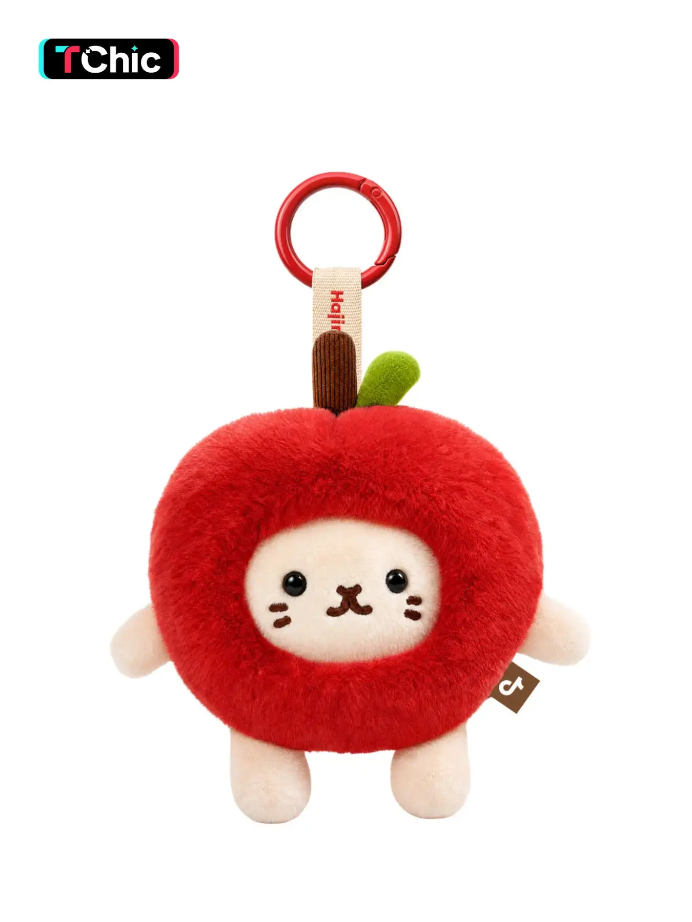 Hajimi Meme Apple Plush Keychain