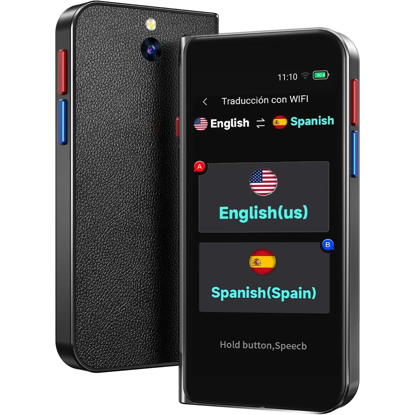 Portable Rechargeable Compact AI Language Translator Device, High-End Upgraded Offline Mode Tool, 150-Language Real-Time Voice Translation, Spanish Support, Recording & Photo Translation for Business Users