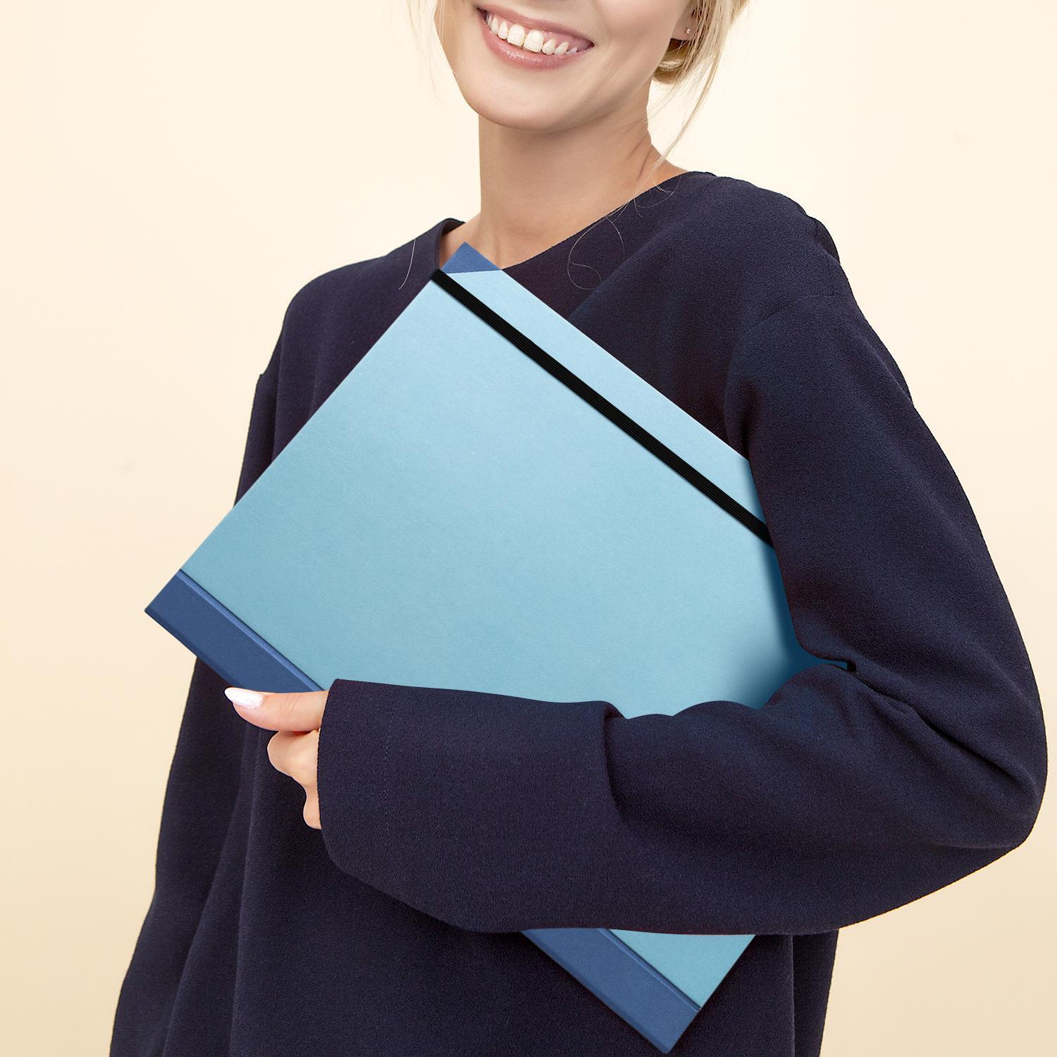 File Folder, 1 Count Envelope-closure Cover Design Portable Foldable File Folder, Pastel Color File Storage Folder, Office Stationery & Supplies