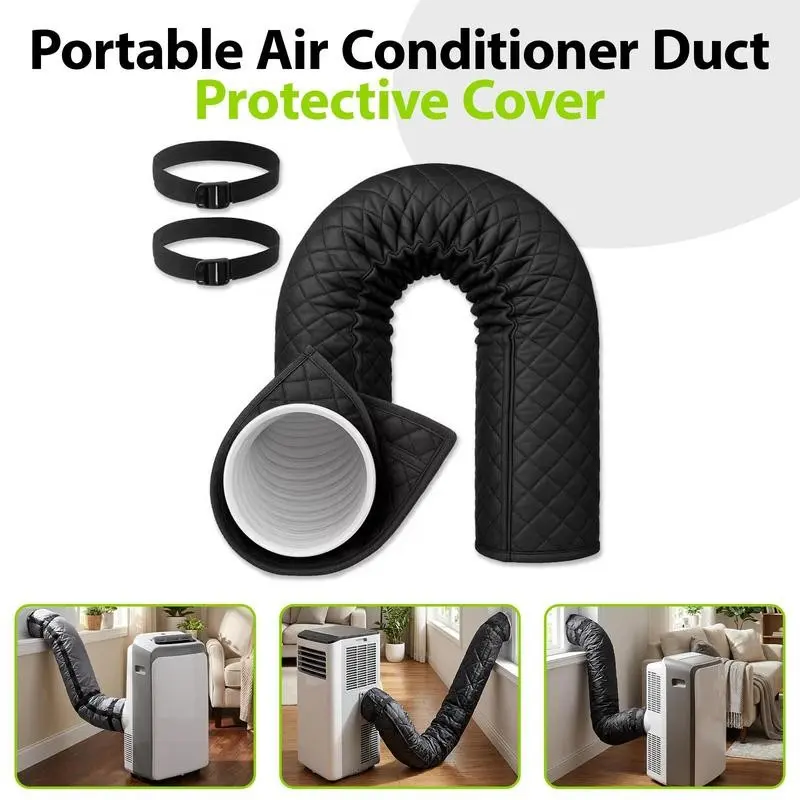 1pc Portable Air Conditioner Exhaust Pipe Cover, Replacement Aircon Accessories, Heat Insulation, Sun Protection, Dustproof & Wear-resistant Hose Sleeve