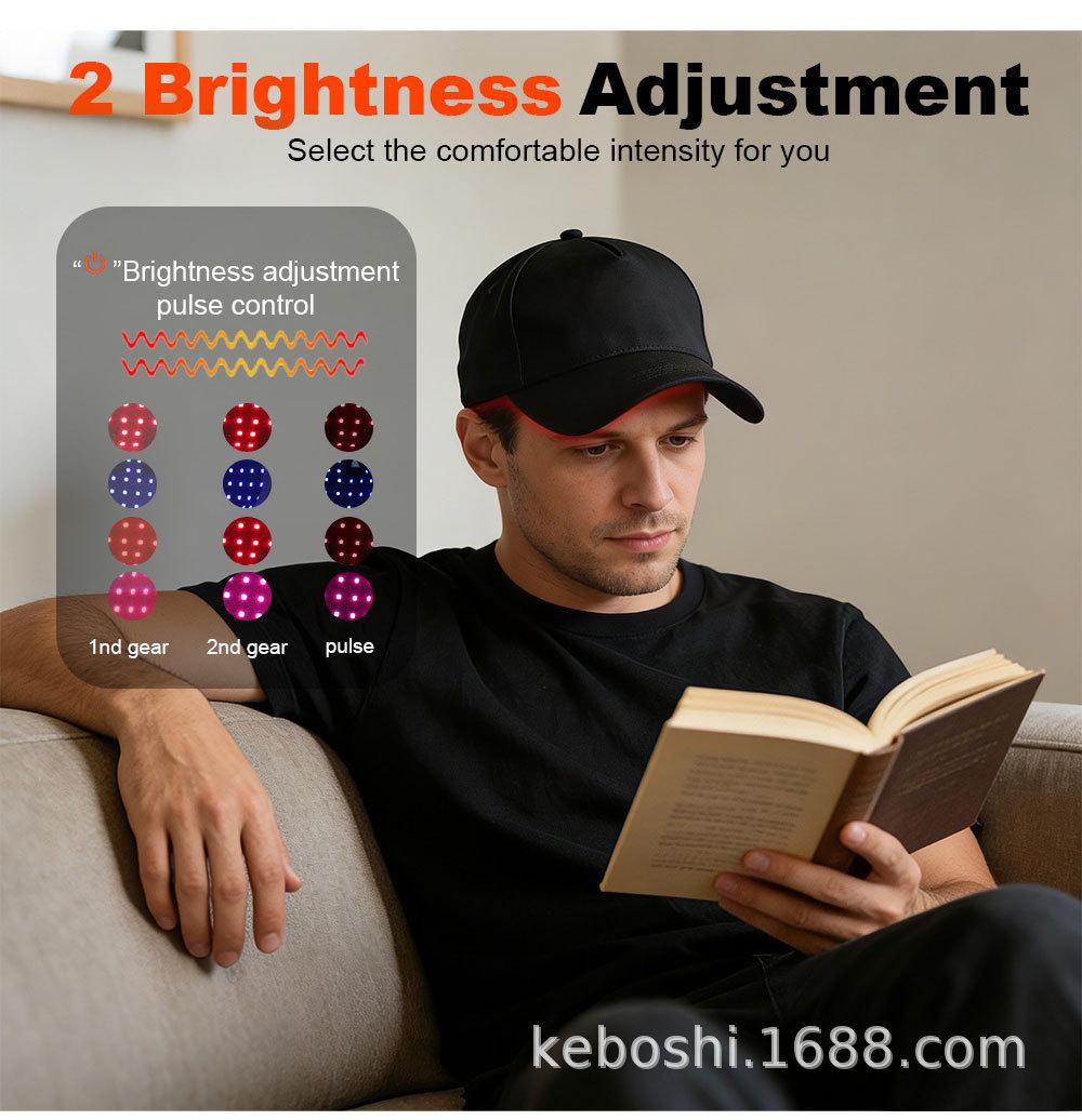 Laser Hair Growth Cap, Help Reduce Shedding & Support Thicker Hair| 3 Lasers & LEDs Full-Scalp Red Light Therapy, Blue Light Scalp Care, Wireless & Portable