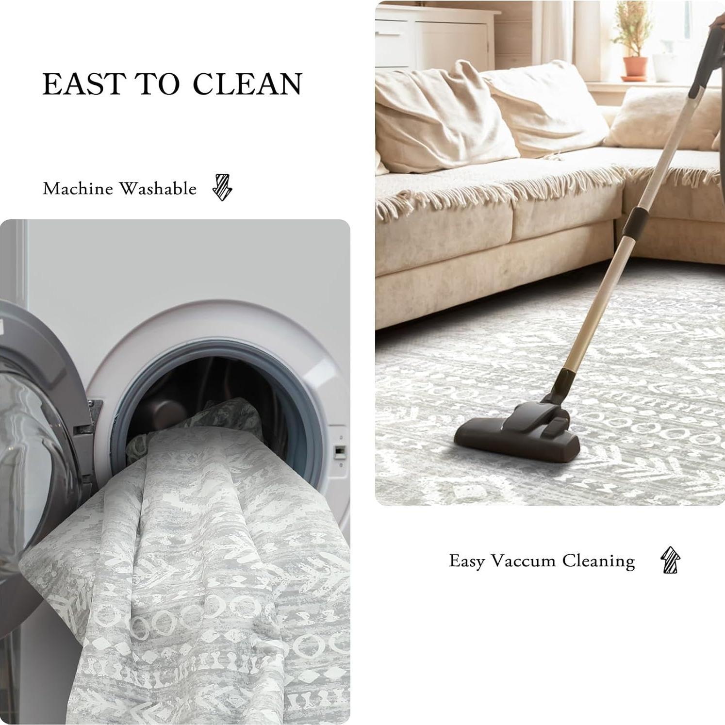 100 Dollar Pattern Carpet, 1 Count Non-slip Soft Floor Mat, Modern Abstract Rug, Rectangle Home for Living Room Bedroom