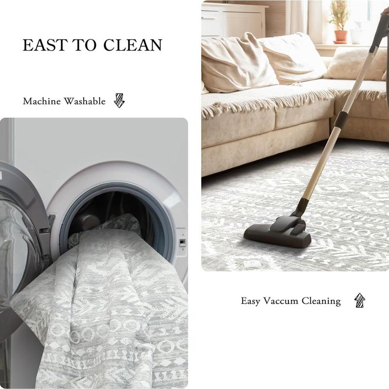 100 Dollar Pattern Carpet, 1 Count Non-slip Soft Floor Mat, Modern Abstract Rug, Rectangle Home for Living Room Bedroom