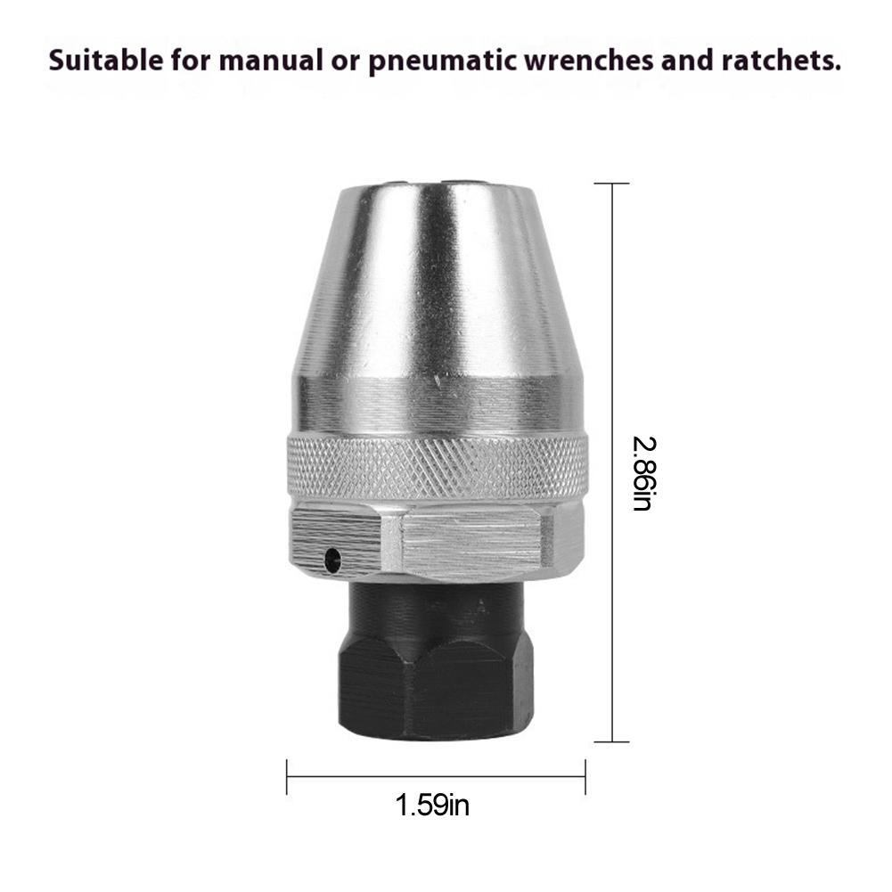 3/8" Drive Stud & Bolt Extractor Tool - Effortlessly Removes Broken, Rusted Screws & Studs, Adjustable 6mm-13mm, Durable Carbon Steel, Non-Electric, Fit for All Vehicles NEW