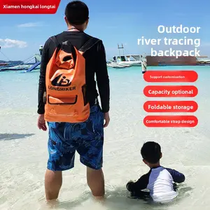 Outdoor waterproof bag swimming river rafting snorkeling beach fishing Luya fishing bag high-end backpack