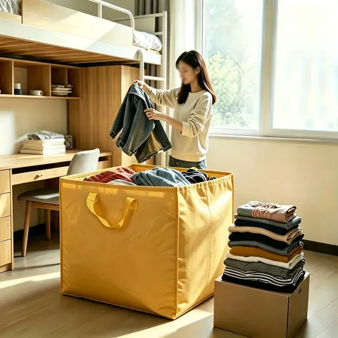 240L large-capacity thickened moving bag, Multipurpose storage bag, with reinforced handles – heavy-duty waterproof storage and organization bag, foldable and portable design, suitable for college dorms, homes, offices, and travel