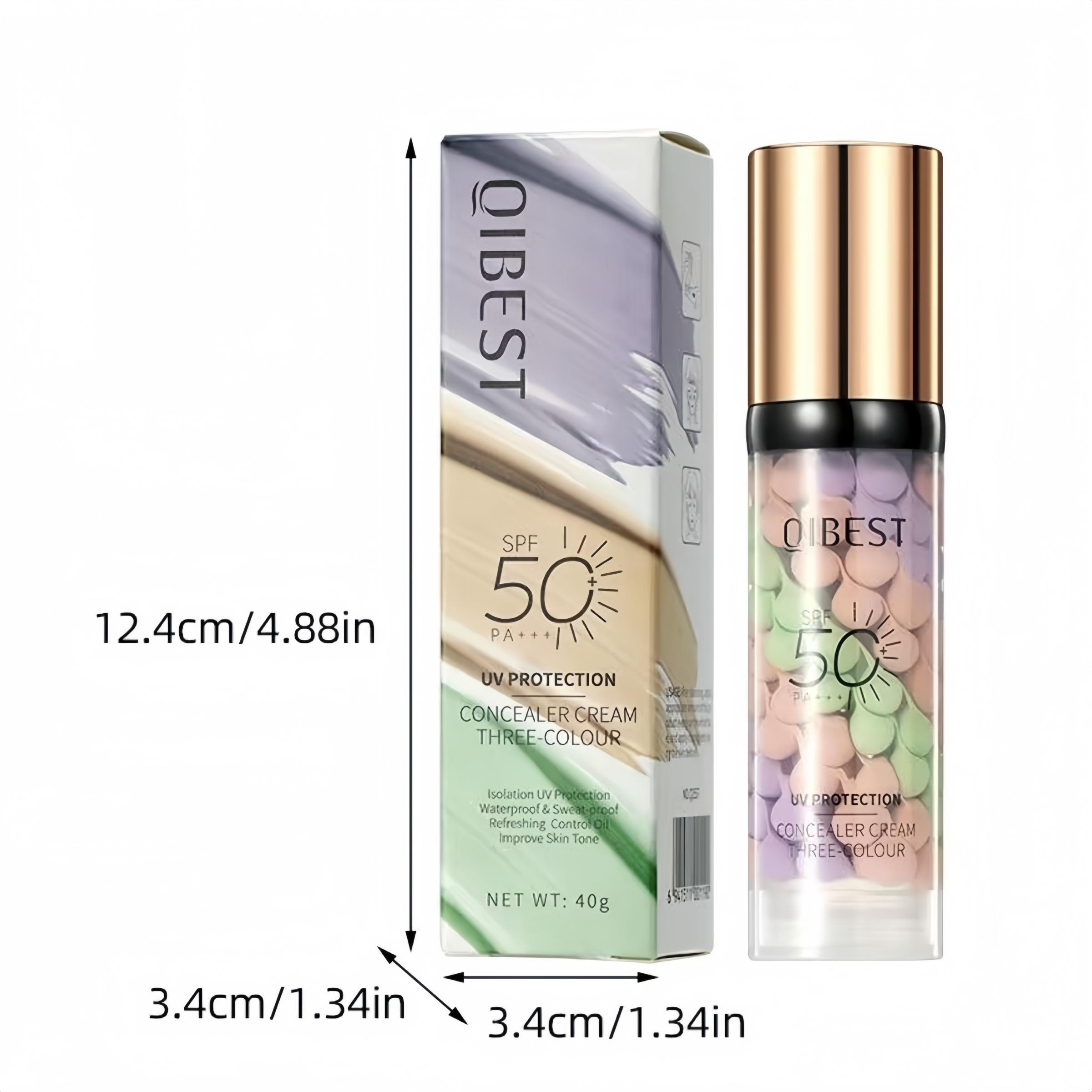 3 in 1 Color Correcting Serum and Sunscreen SPF 50 Pa+++, Moisturizing Formula for Radiant Skin, Oil Control Hydrating and Even Skin Tone, Facial, Hydrate