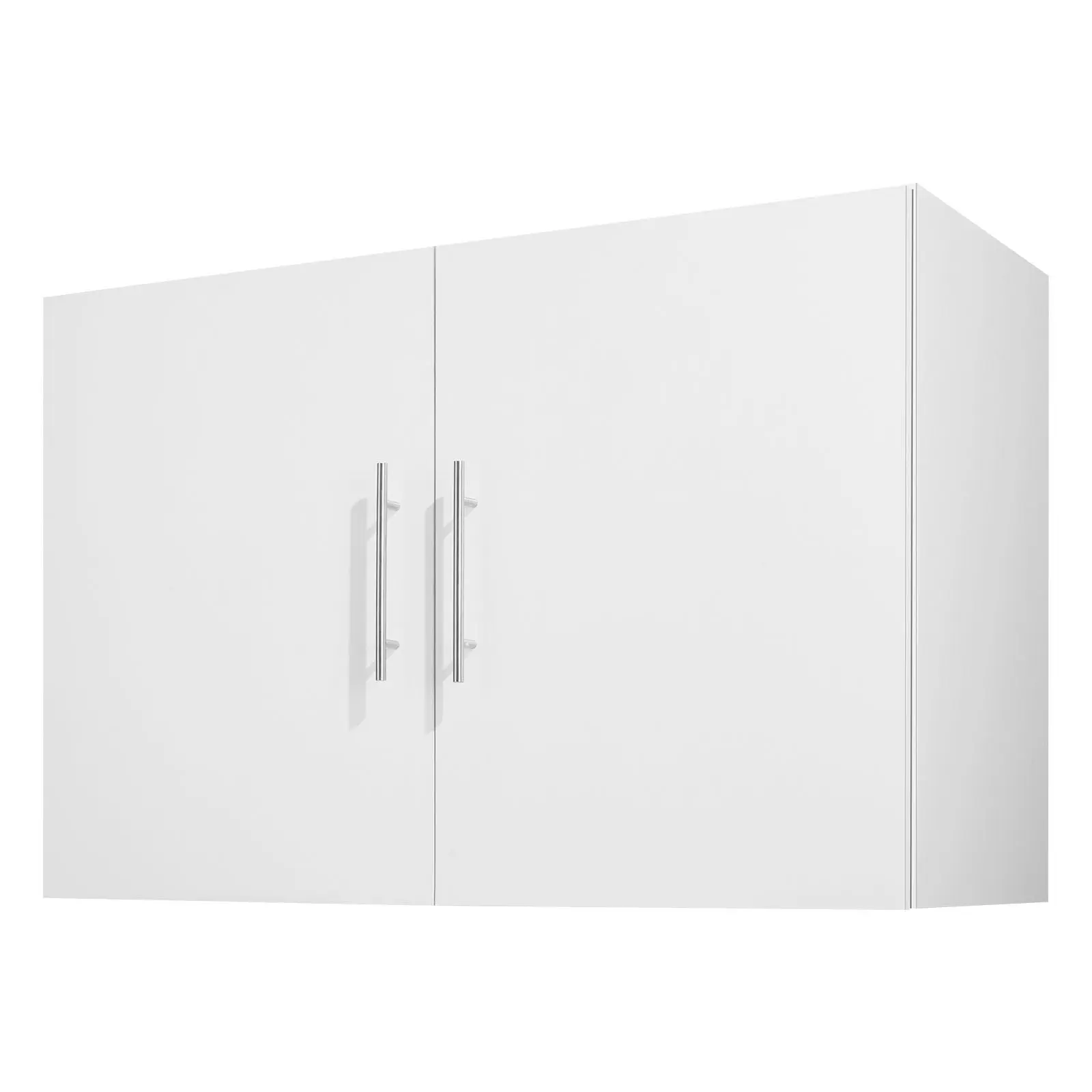 VEVOR Rectangular Wall-Mounted Storage Cabinet, 2-Tier 36in Wide Unit with 2 Doors & Adjustable Shelf, 16" Depth 24in Height, White Indoor Furniture for Kitchen, Bathroom (Mounting Required)