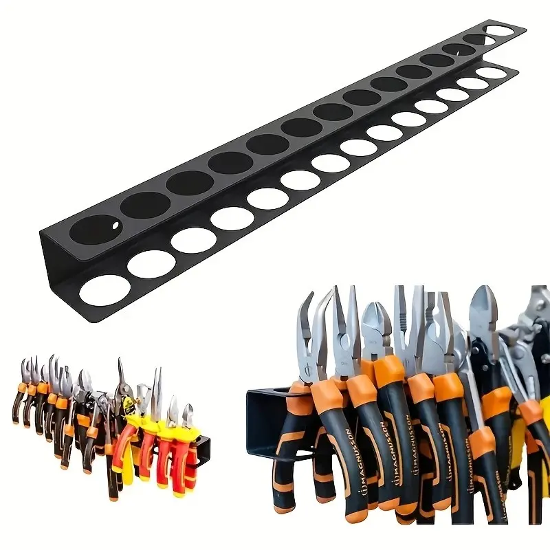 Metal Tool Storage Rack, Wall-Mounted Floating Screwdriver Holder, Durable Iron Craft, Essential Garage Workshop Organizer