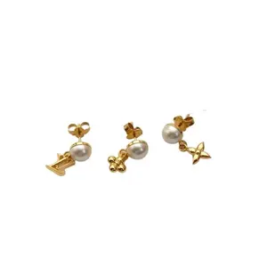 Pre-owned LOUIS VUITTON Pearl Earring P226157125