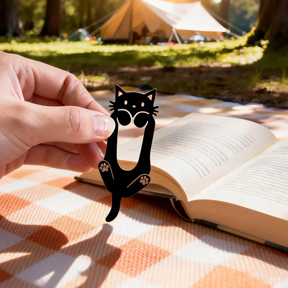 1 kitten bookmark, acrylic, learning reading book holder, book marking card, learning office supplies