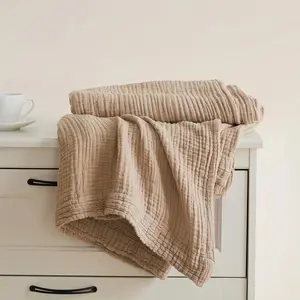 Six-Layer Muslin Blanket 152x200cm, Ultra-Soft Breathable Absorbent Washable Multi-Purpose, Air Conditioning Room Cover, Sofa Throw, Nap Mat