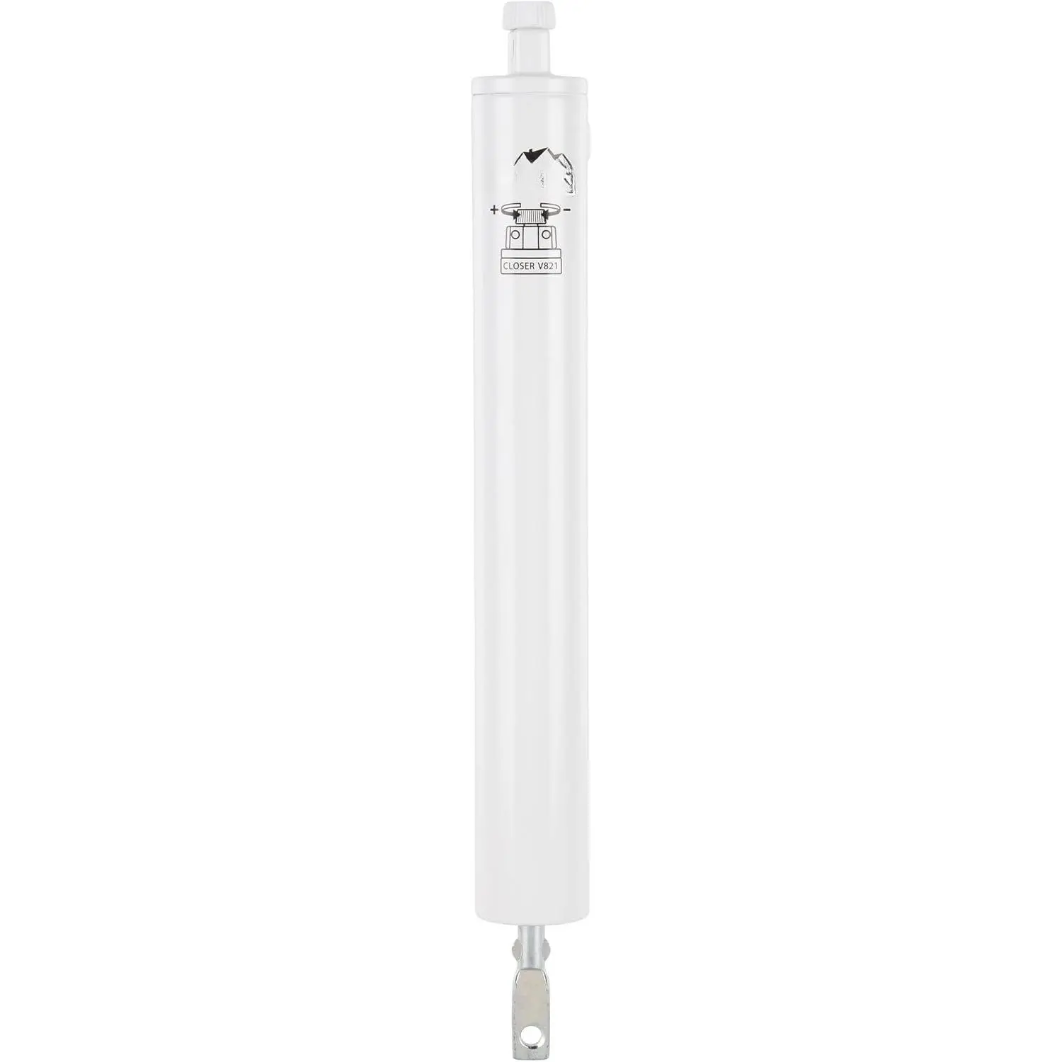 Pneumatic Storm Door Closer – Adjustable, Smooth-Closing with Hold-Open Washer,White
