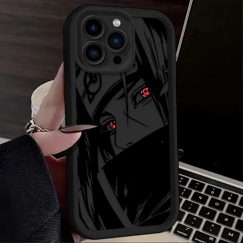 TPU Naruto Uchiha Itachi Pain Popular Smartphone Case, Shockproof Durable Protection Cover for iPhone 17 Air, 16, 16E, 15, 14, 13, 12, 11 Pro Max Handheld Cellphone Devices