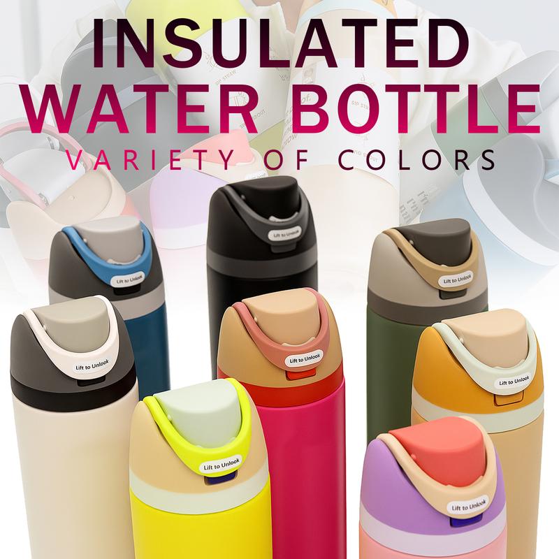 19/24/32oz Vacuum Insulated Thermal Tumbler with Flip Lid, Keeps Drinks Hot 12H/Cold 24H, Leakproof Travel Coffee Mug for Home or Office Desk, Insulated Cup for Indoor Use, Reusable Thermal Mug, Vacuum Flasks, Great Gift for Women, Men and Friends