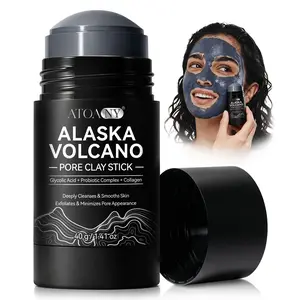 ATOANY Alaska Volcano Pore Clay Stick, Deep Cleansing, Soft Skin, Daily Facial Cleaning Mask, Easy to Use, Single Item