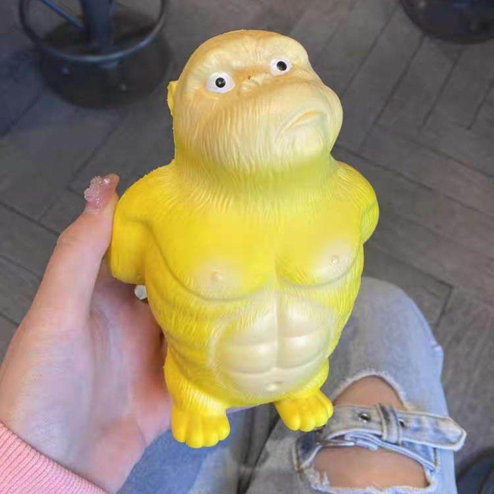 Orangutan Squeeze Vent Gorilla Slow Rebound Yellow Squeezing Monkey Toys Creative Funny Soft Glue Gorilla Toys Adults Gifts