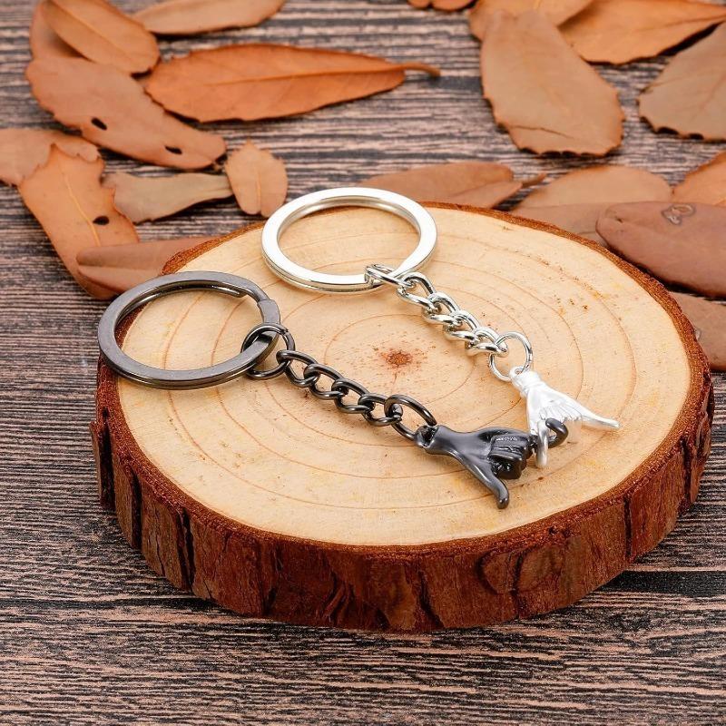 Pinky Promise Gift Matching Couple Keychains  Ideal for Valentine'S Day, Anniversary, Christmas, Birthday, for Him Her Boyfriend Girlfriend Best Friend