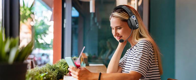 Trucker Bluetooth Headset with AI Noise Cancellation Microphone, Trucker Headset with 65Hrs Talk Time & Mute Button, Multipoint Connection, Bluetooth Headsets Fit for Truck Drivers/Cell Phones