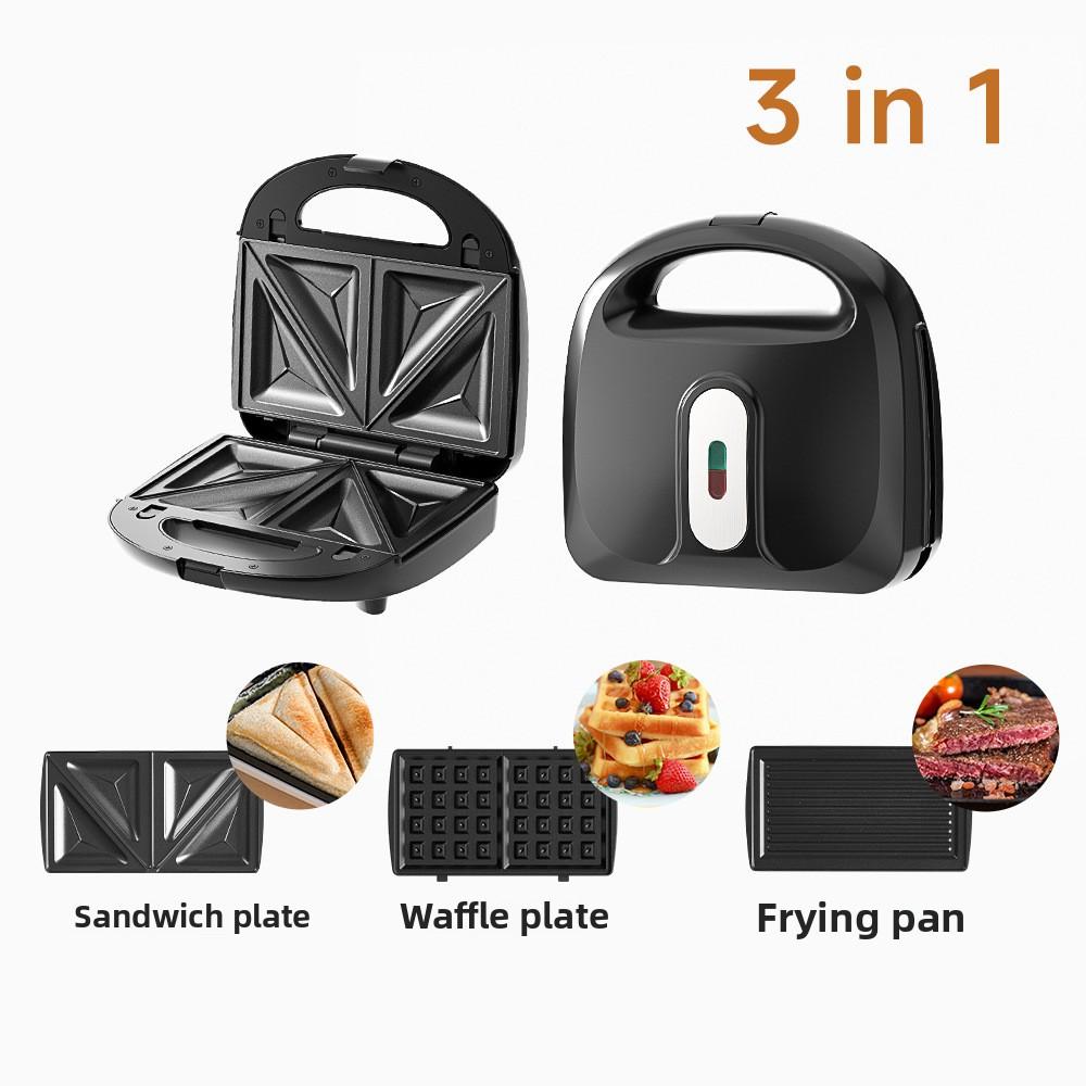 3-in-1 Multifunctional Household Breakfast Machine with Sandwich Maker, Toaster & Waffle Iron for Quick Homemade Toast & Light Meals 3-in-1 Multifunctional Household Breakfast Machine with Sandwich Maker, Toaster & Waffle Iron for Quick Homemade Toast & Light Meals