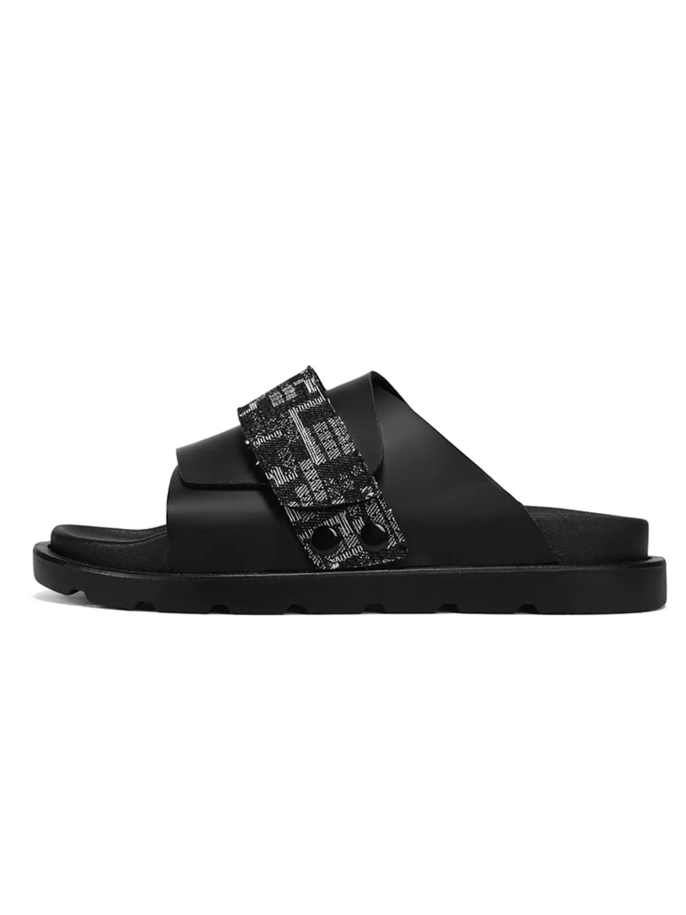 Trendy Retro Denim Webbing Thick Sole Sandals, Adjustable Velcro, Comfortable Eva Sole, Perfect for All Seasons, Stylish Footwear, Thick Soled Slippers, Fashion Slippers