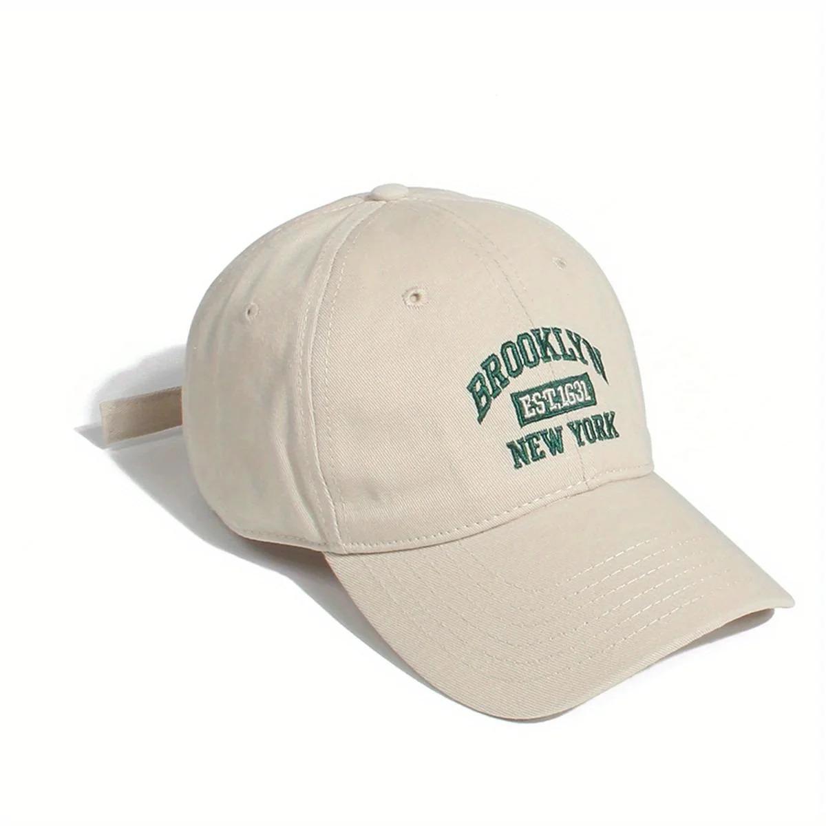 Fashion Men Women BROOKLYN Baseball Cotton Adjustable Snapback Hat Embroidery Women's Cap Hip Hop Outdoor Casual Sun Hats