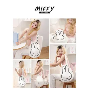 Kawaii Miffy Rabbit Tote Bag Single-shoulder Bag 70th Anniversary Limited Edition Cute Cartoon Tote Girls' Bag A Gift for Girls