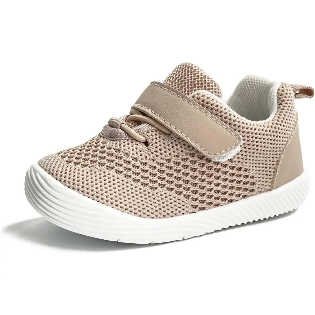 Baby First Walker Sneakers for Boys & Girls, Breathable Mesh Shoes with Soft Non-Slip Sole, Infant Toddler Sizes 6-24 Months, 6 Months, 12-18 Months Toddler