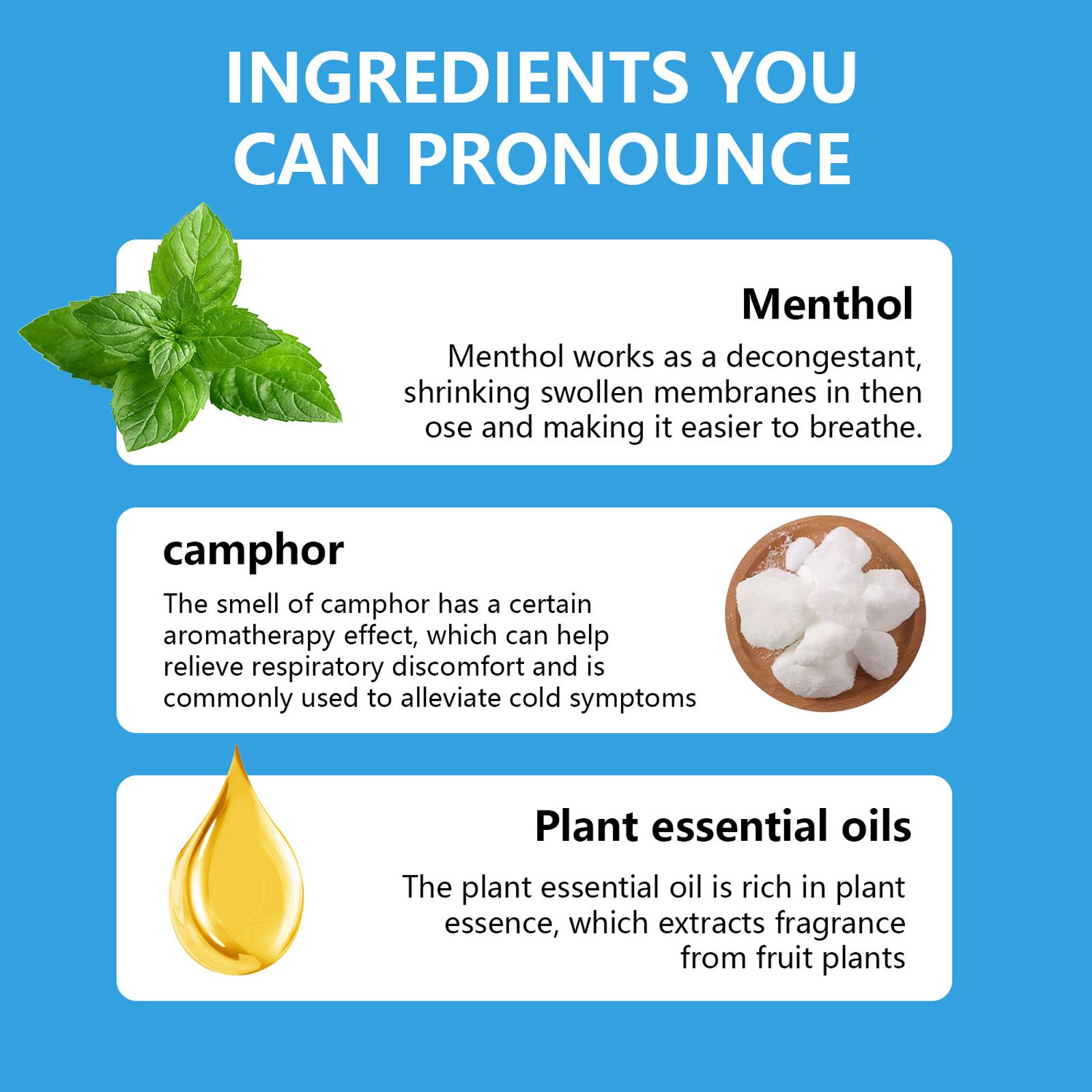 Powerful Essential Oils with Vapor Flow Technology,Nasal Stick,Free Your Nose,Breathe In Life.