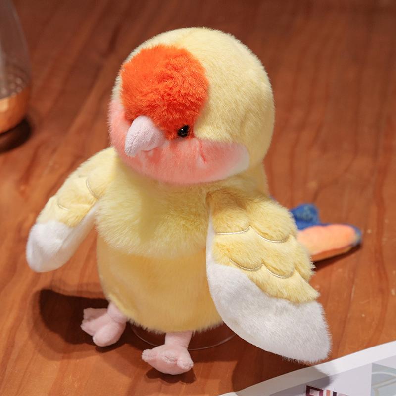 Bird Soft Stuffed Toys Doll Parrot Cosplay Plush Doll Educational Baby Toy Kawaii Cockatiel/Budgerigar/Monk Parakeet Hand Puppet