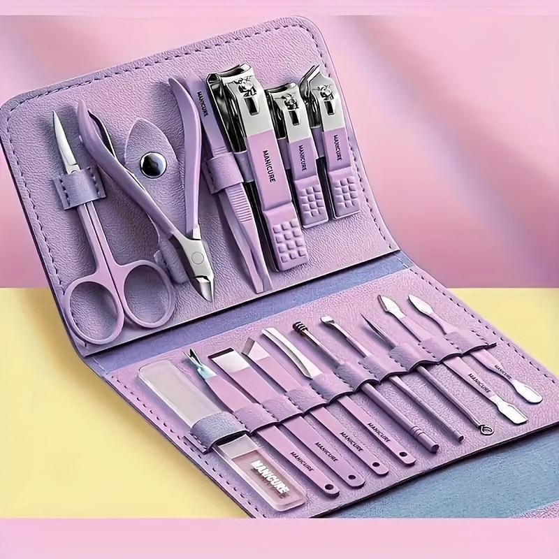 Portable Nail Clipper Set, 1 Set Multifunctional Nail Care Tool Set, Professional Manicure & Pedicure Tool for Home, Office, Travel and Date