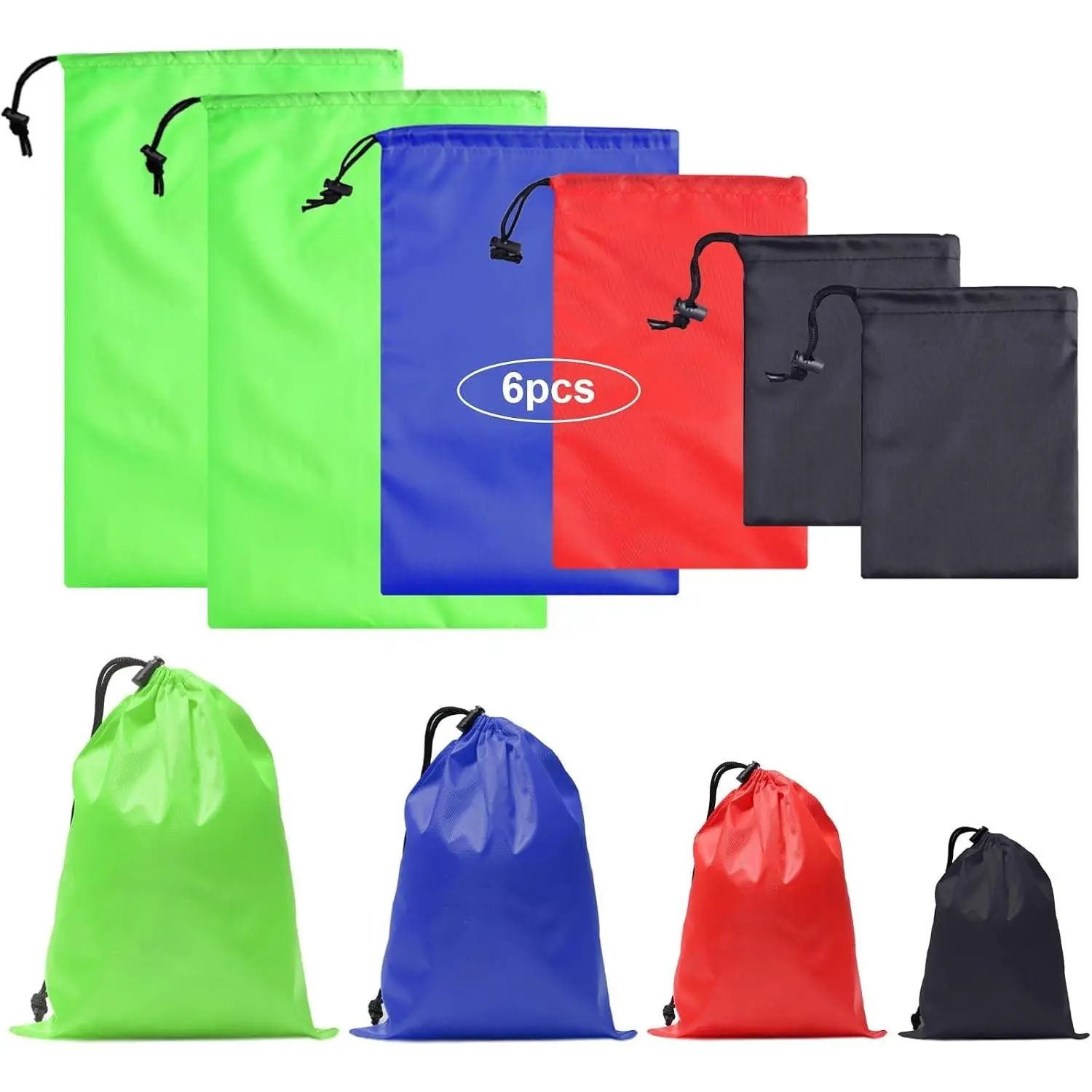 Upgrade Drawstring Bag Sack Nylon Bag Ditty Bag for Gym Traveling, Hiking, Yoga, Shopping