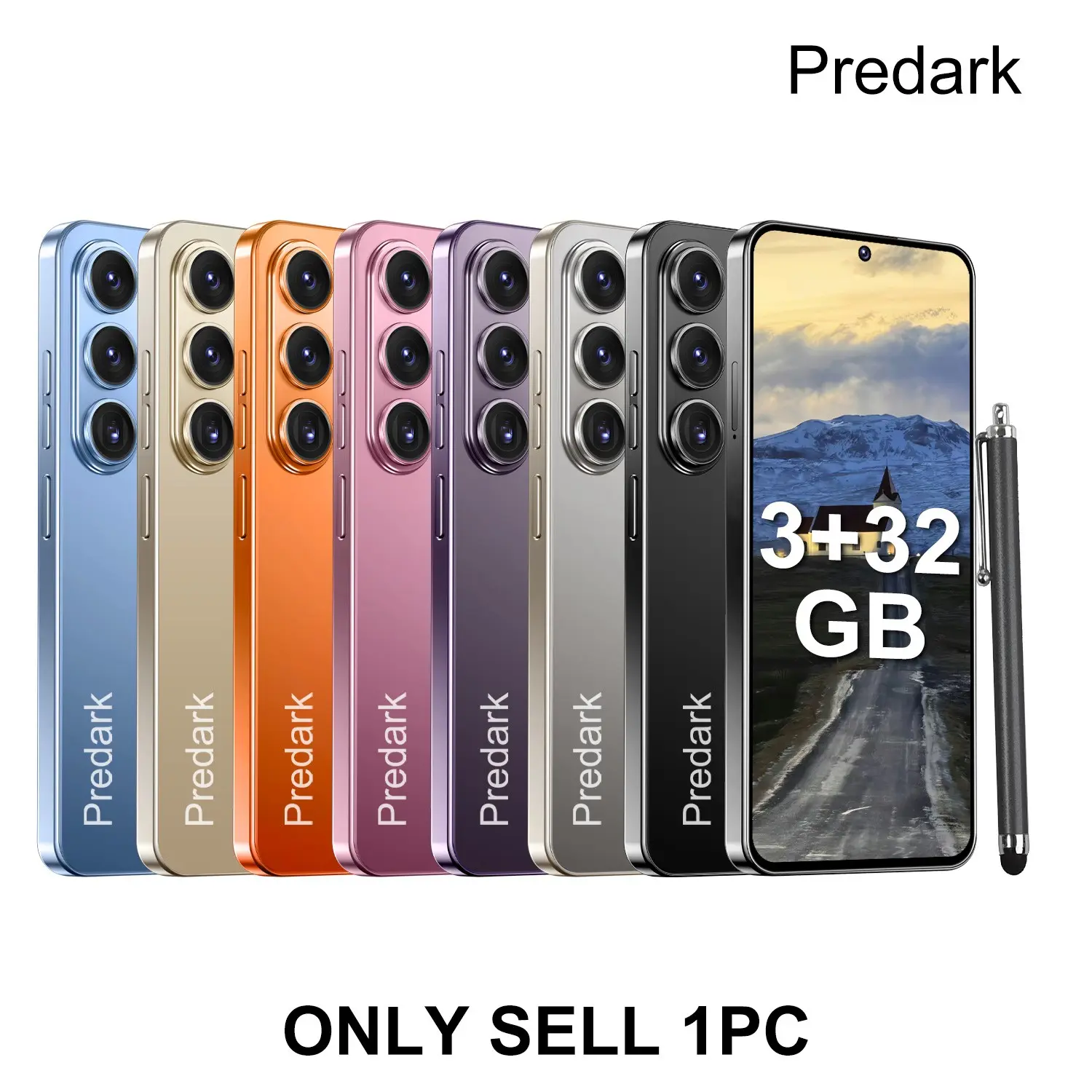 Predark S25 Max Smartphone, 6.56-Inch HD Eye-Care Screen, 3+32GB Storage, Dual Camera, G85 Octa-Core, 3200mah Battery, Android 12