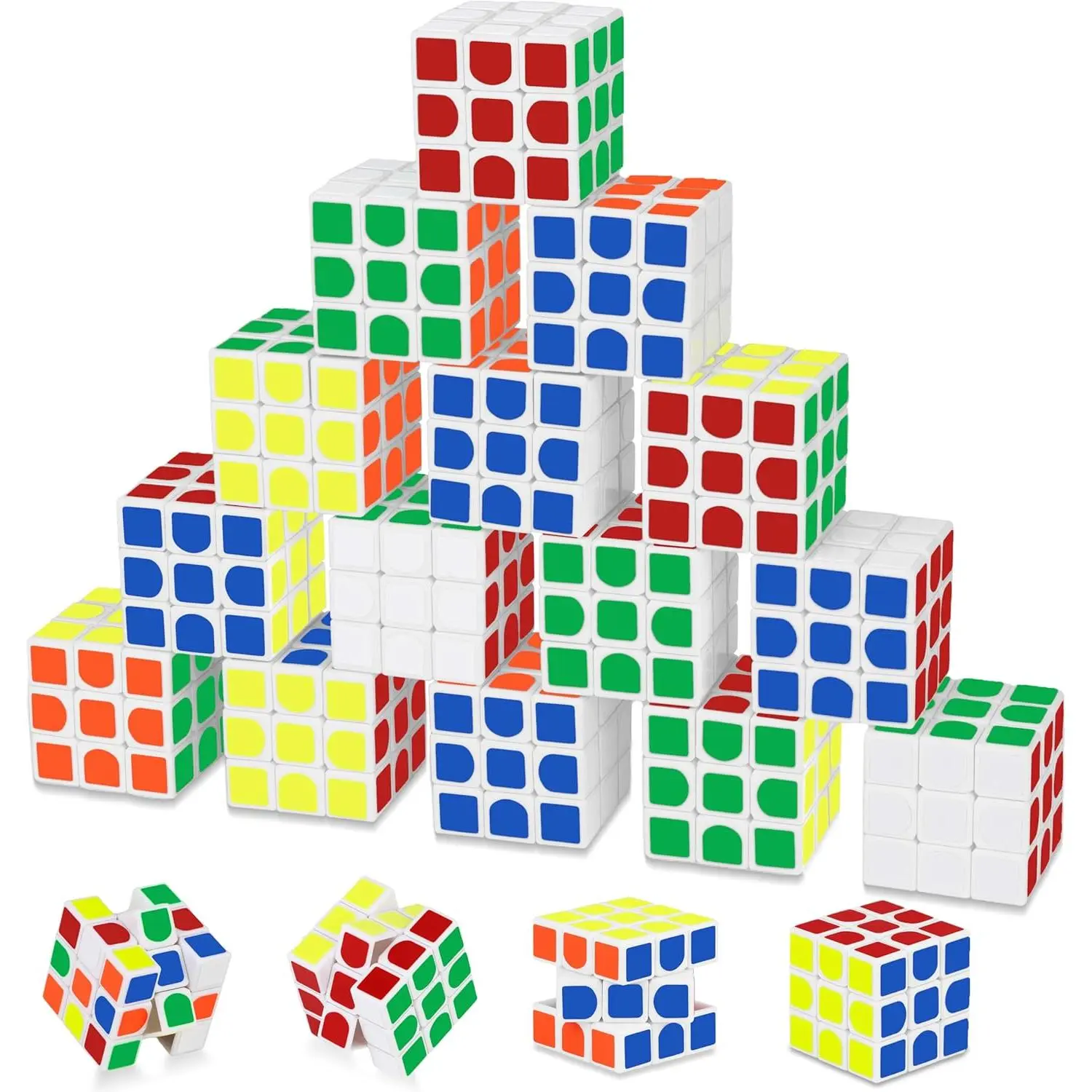 Mini Cube 20 Pack Magic Cube, Puzzle Party Favors for Kids Party Puzzle Game Toys Classroom Rewards & School Prize for Students, Stress Relief Toys Goody Bag Filler Birthday Easter Giftfidget toys