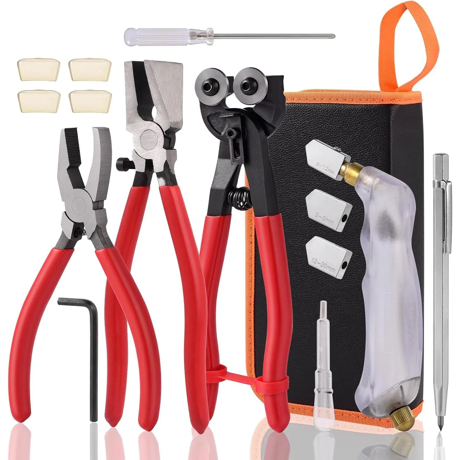 Stained Glass , Glass  Tool with Tile Nippers for Stained Glass Tiles Mosaic